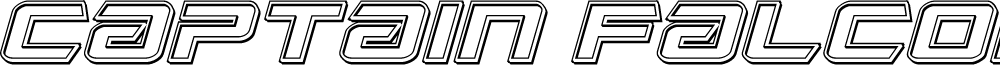 Captain Falcon Engraved Italic