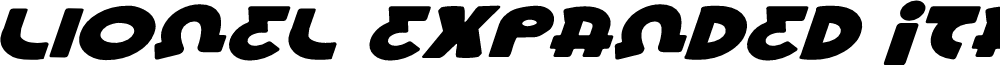 Lionel Expanded Italic