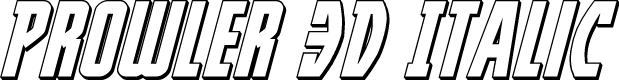 Prowler 3D Italic