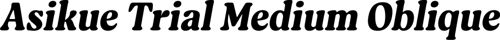 Asikue Trial Medium Oblique