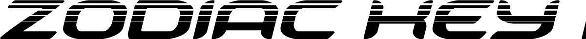 Zodiac Key Halftone Italic
