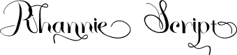 Rhannie Script Personal Use