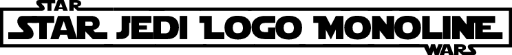 Star Jedi Logo MonoLine