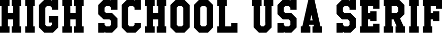 High School USA Serif