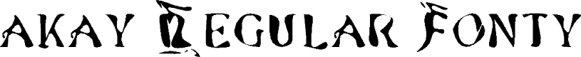 akay Regular Fonty