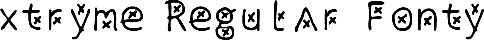xtryme Regular Fonty