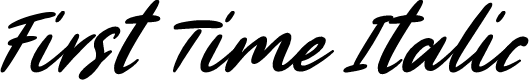 First Time Italic