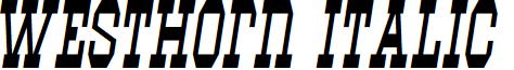 Westhorn Italic