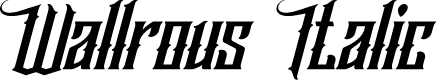 Wallrous Italic