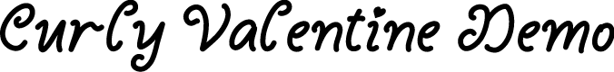 Curly Valentine Demo