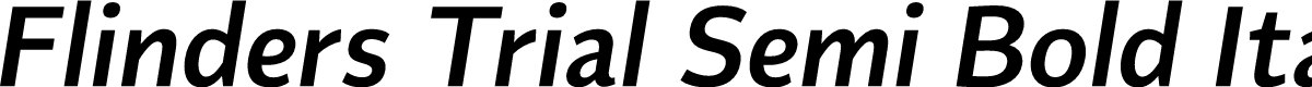 Flinders Trial Semi Bold Italic