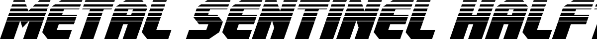 Metal Sentinel Halftone Italic