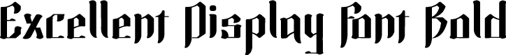 Excellent Display Font Bold