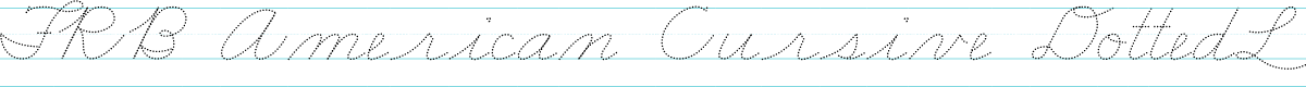 FRB American Cursive DottedLight