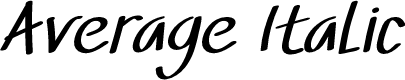 Average Italic