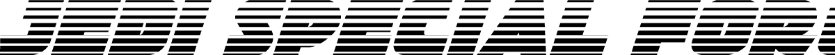 Jedi Special Forces Gradient Italic