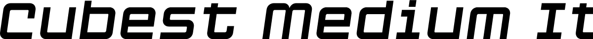 Cubest Medium Italic