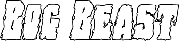 Bog Beast Outline Italic