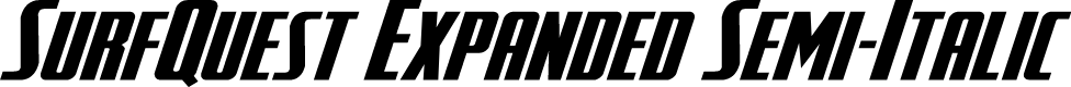 SurfQuest Expanded Semi-Italic