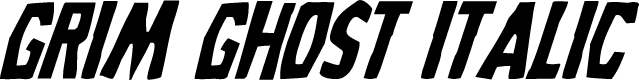 Grim Ghost Italic