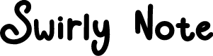 Swirly Note