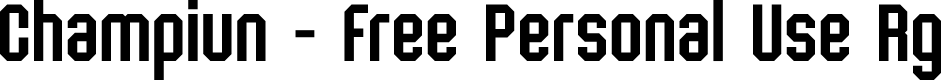 Champiun - Free Personal Use Rg