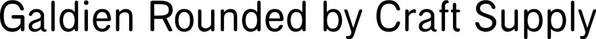 Galdien Rounded Demo Regular