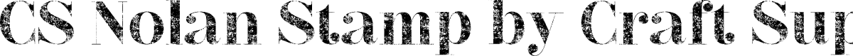 CSNolanStamp-Regular Demo