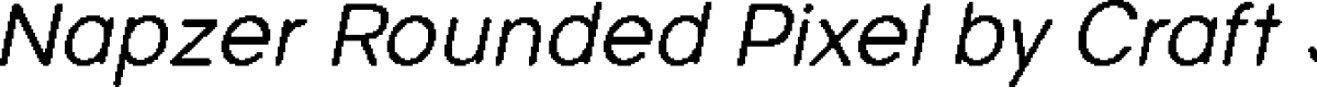 NapzerRoundedPixel-Regular Demo