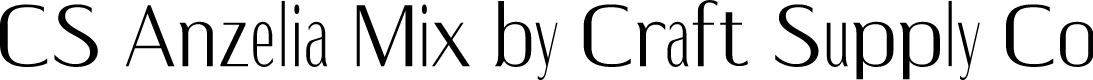 CS Anzelia Mix Font - Free Download