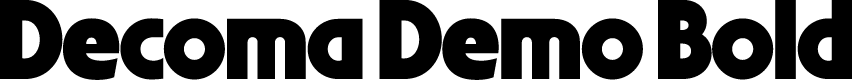 Decoma Demo Bold