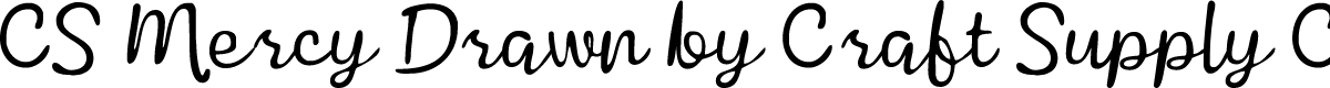 CSMercyDrawn-Regular Demo