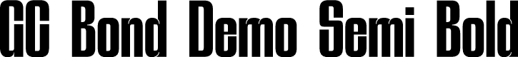GC Bond Demo Semi Bold
