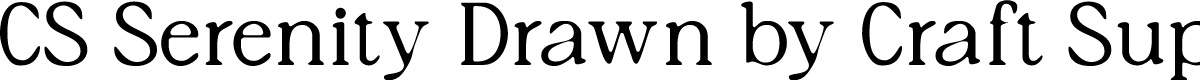 CSSerenityDrawn-Regular Demo