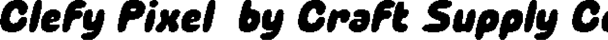 ClefyPixel-Regular Demo