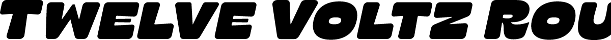 Twelve Voltz Rounded Bold Italic