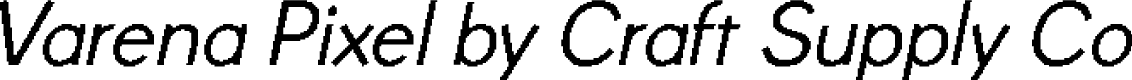VarenaPixel-Regular Demo