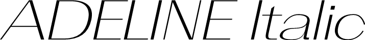ADELINE Italic