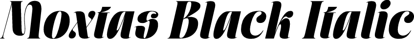 Moxtas Black Italic
