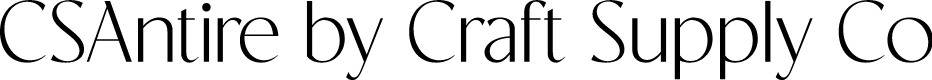 CSAntire-Regular Demo