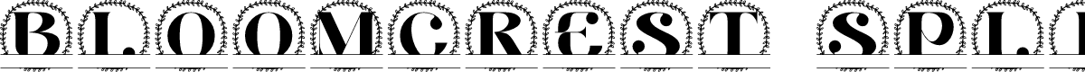 Bloomcrest Split Monogram