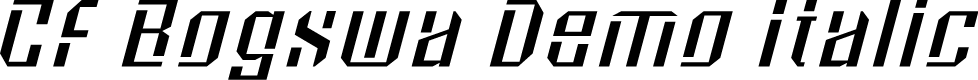 CF Bogswa Demo Italic