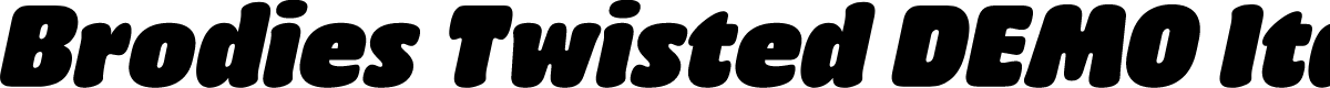 Brodies Twisted DEMO Italic