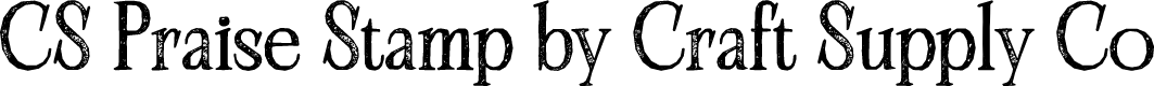 CS Praise Stamp Regular Demo