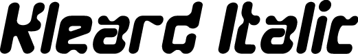 Kleard Italic Italic