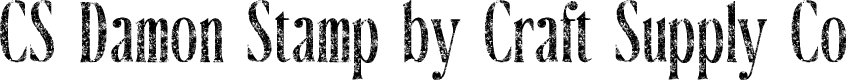 CSDamonStamp-Regular Demo