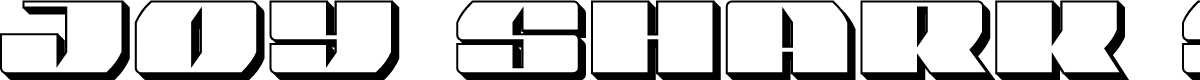 Joy Shark Semi-Condensed 3D