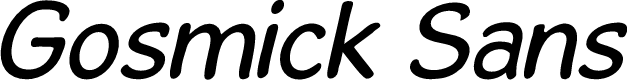 GosmickSansOblique