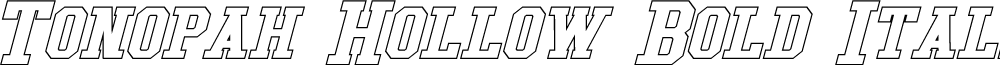 Tonopah Hollow Bold Italic