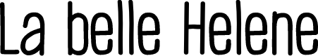 CF La belle Helene P Regular